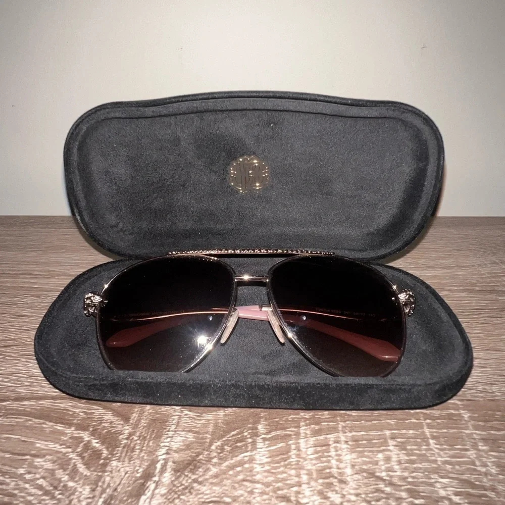 New Roberto Cavalli Hoedus 899S Rose Gold Aviator Sunglasses 59mm